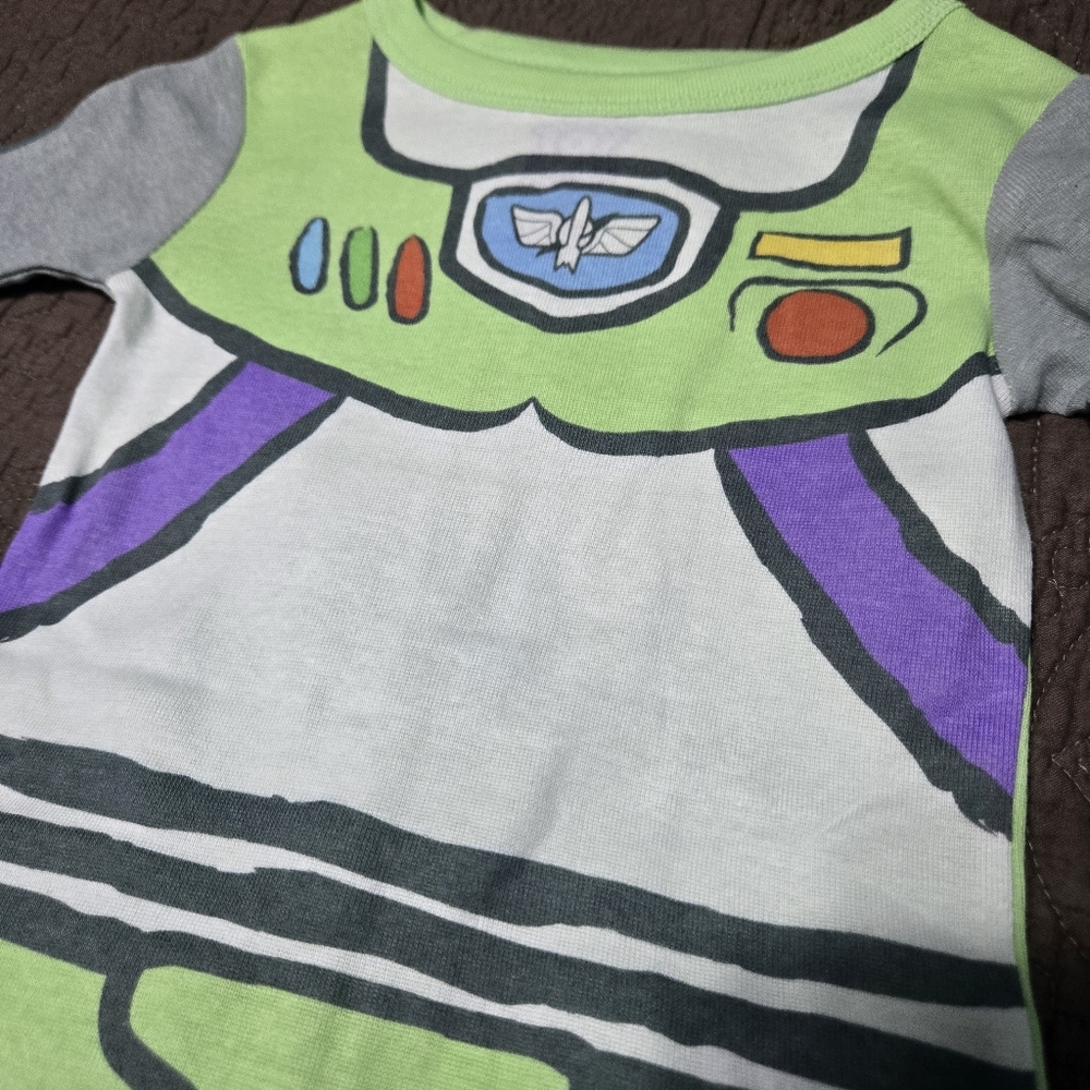 Disney Toy Story Buzz Lightyear Costume PJ Set, toddler 2T or 3T choose size - Picture 7 of 10